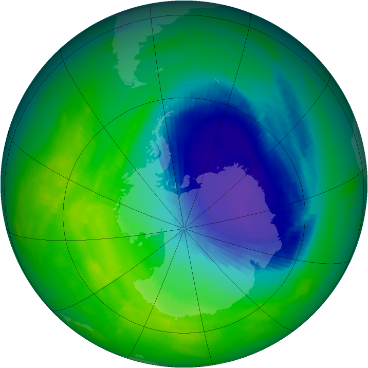 Ozone Map 2000-10-30